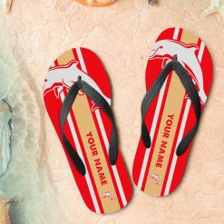 NRL Dolphins Custom Name New Edition Flip Flops
