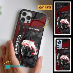 NRL Dolphins Custom Name New Edition Phone Case