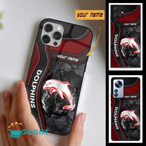 NRL Dolphins Custom Name New Edition Phone Case