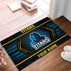 NRL Gold Coast Titans Custom Name Special Edition Rubber Doormat