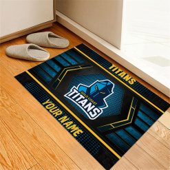 NRL Gold Coast Titans Custom Name Special Edition Rubber Doormat