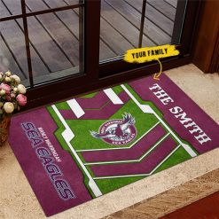 NRL Manly-Warringah Sea Eagles Custom Name New Edition Rubber Doormat