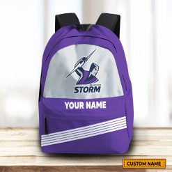 NRL Melbourne Storm Custom Name Gift For Fans Backpack
