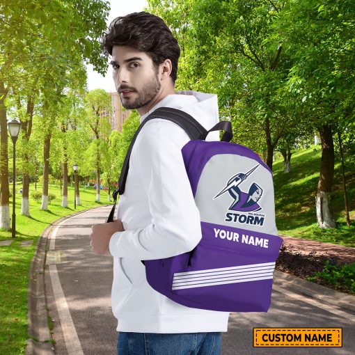 NRL Melbourne Storm Custom Name Gift For Fans Backpack