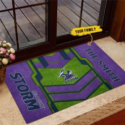 NRL Melbourne Storm Custom Name New Edition Rubber Doormat