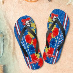 NRL Newcastle Knights Custom Name Limited Edition Flip Flops