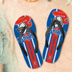NRL Newcastle Knights Custom Name New Edition Flip Flops
