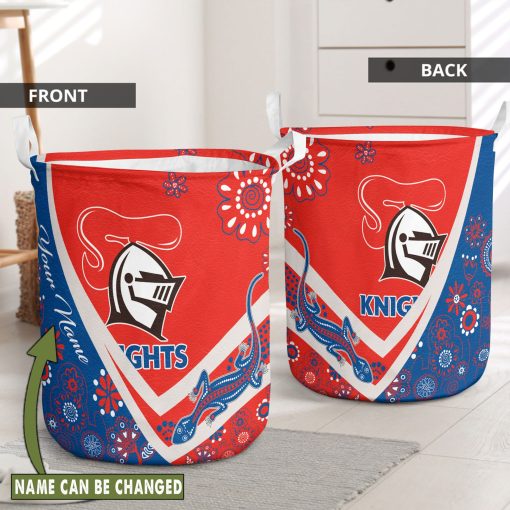 NRL Newcastle Knights Custom Name New Edition Laundry Basket