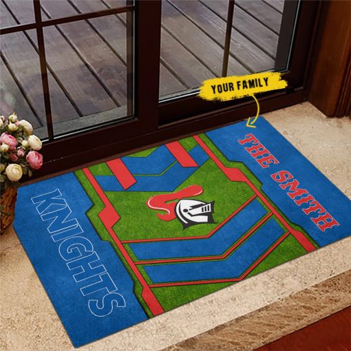 NRL Newcastle Knights Custom Name New Edition Rubber Doormat