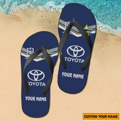 NRL North Queensland Cowboys Custom Name 2024 Home Jersey Flip Flops
