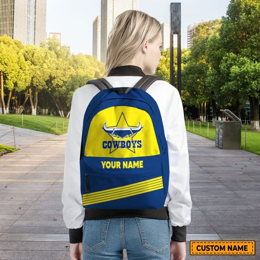 NRL North Queensland Cowboys Custom Name Gift For Fans Backpack