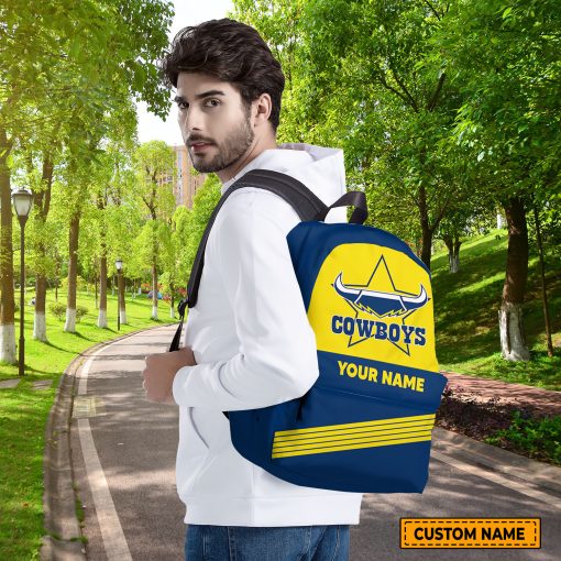 NRL North Queensland Cowboys Custom Name Gift For Fans Backpack