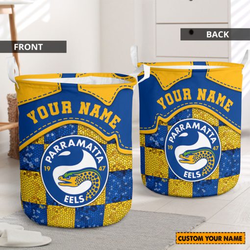 NRL Parramatta Eels Custom Name Limited Edition Laundry Basket