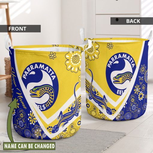 NRL Parramatta Eels Custom Name New Edition Laundry Basket