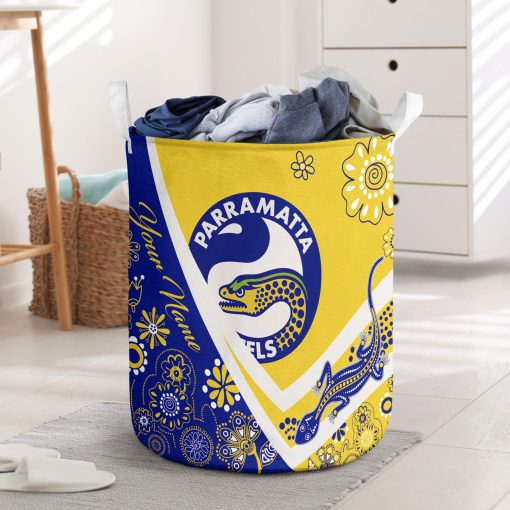 NRL Parramatta Eels Custom Name New Edition Laundry Basket