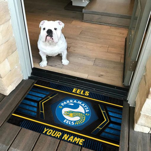 NRL Parramatta Eels Custom Name Special Edition Rubber Doormat