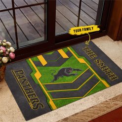 NRL Penrith Panthers Custom Name New Edition Rubber Doormat