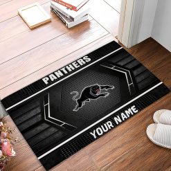 NRL Penrith Panthers Custom Name Special Edition Rubber Doormat