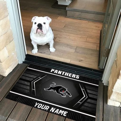 NRL Penrith Panthers Custom Name Special Edition Rubber Doormat
