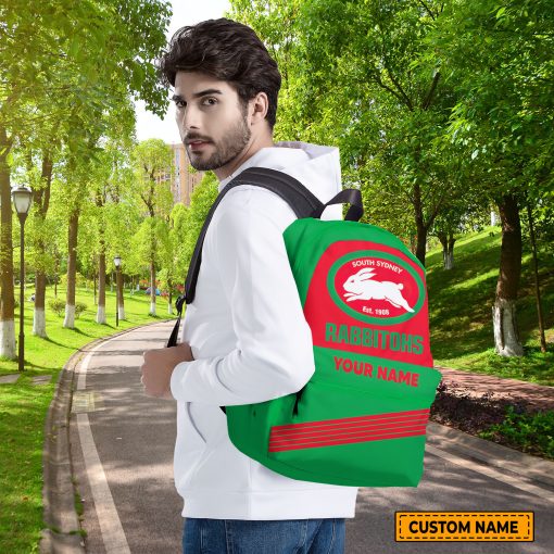 NRL South Sydney Rabbitohs Custom Name Gift For Fans Backpack