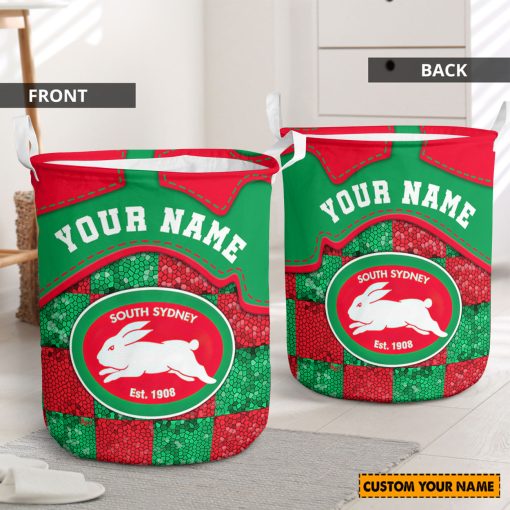 NRL South Sydney Rabbitohs Custom Name Limited Edition Laundry Basket