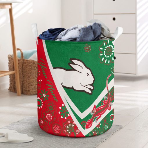 NRL South Sydney Rabbitohs Custom Name New Edition Laundry Basket