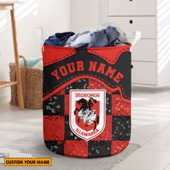 NRL St. George Illawarra Dragons Custom Name Limited Edition Laundry Basket