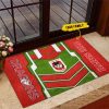 NRL St. George Illawarra Dragons Custom Name New Edition Rubber Doormat