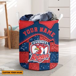NRL Sydney Roosters Custom Name Limited Edition Laundry Basket