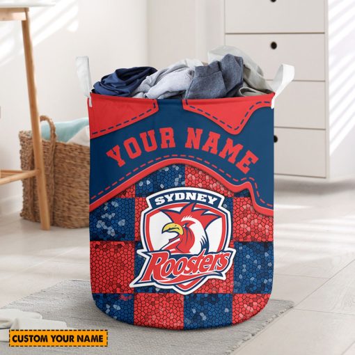 NRL Sydney Roosters Custom Name Limited Edition Laundry Basket