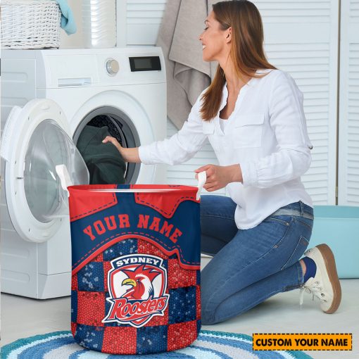 NRL Sydney Roosters Custom Name Limited Edition Laundry Basket