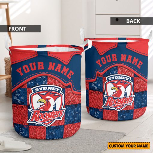 NRL Sydney Roosters Custom Name Limited Edition Laundry Basket