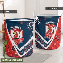 NRL Sydney Roosters Custom Name New Edition Laundry Basket