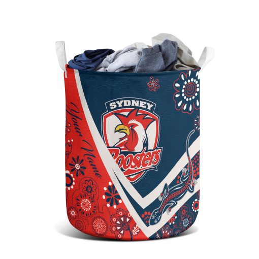 NRL Sydney Roosters Custom Name New Edition Laundry Basket