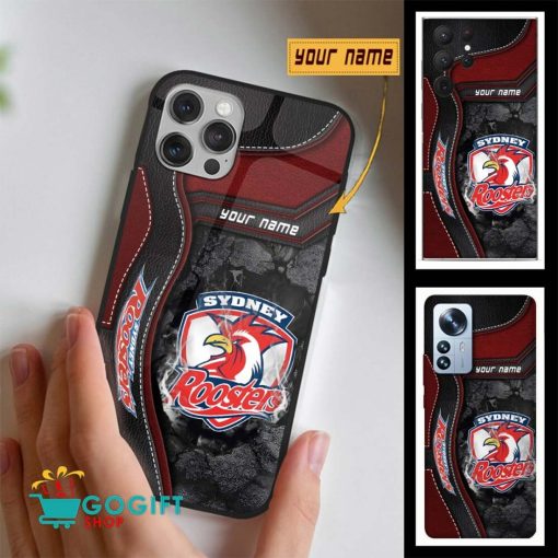 NRL Sydney Roosters Custom Name New Edition Phone Case