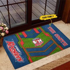 NRL Sydney Roosters Custom Name New Edition Rubber Doormat