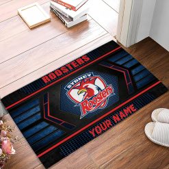 NRL Sydney Roosters Custom Name Special Edition Rubber Doormat