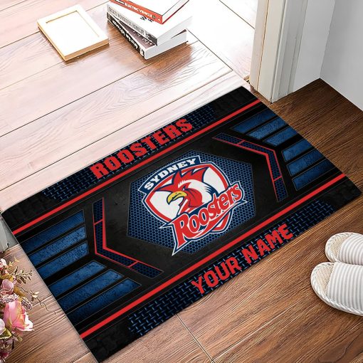 NRL Sydney Roosters Custom Name Special Edition Rubber Doormat