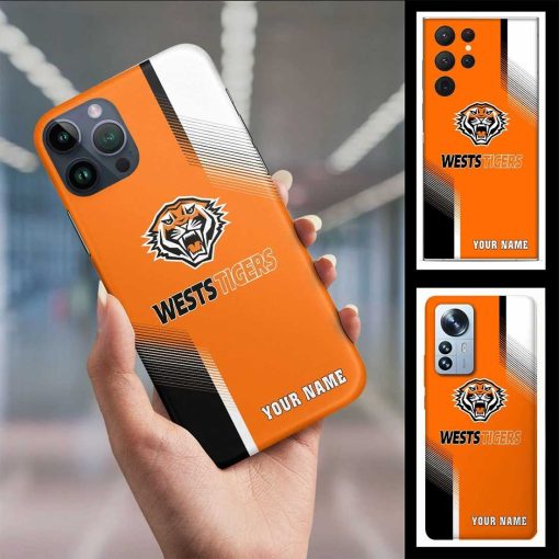 NRL Wests Tigers Custom Name Limited Edition Phone Case