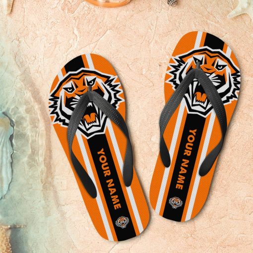NRL Wests Tigers Custom Name New Edition Flip Flops