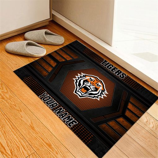 NRL Wests Tigers Custom Name Special Edition Rubber Doormat