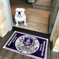 AFL Fremantle Dockers Custom Name Limited Edition Rubber Doormat