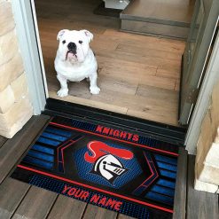 NRL Newcastle Knights Custom Name Special Edition Rubber Doormat