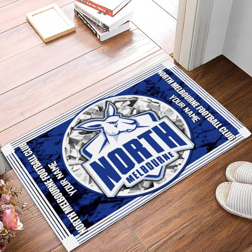 AFL North Melbourne Kangaroos Custom Name Limited Edition Rubber Doormat
