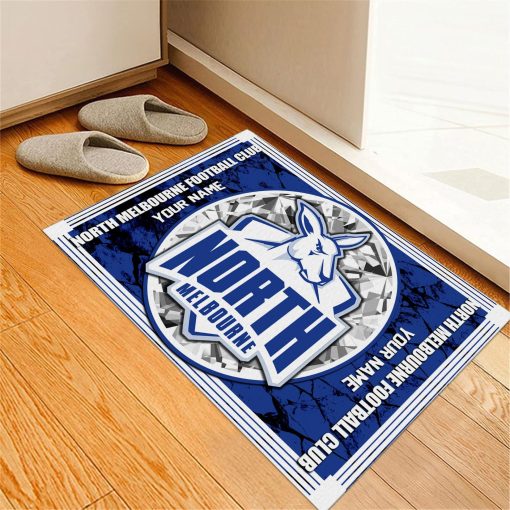 AFL North Melbourne Kangaroos Custom Name Limited Edition Rubber Doormat