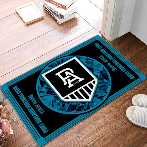 AFL Port Adelaide Custom Name Limited Edition Rubber Doormat