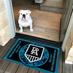 AFL Port Adelaide Custom Name Limited Edition Rubber Doormat