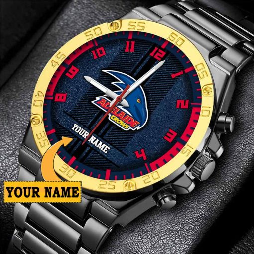 AFL Adelaide Crows Custom Name Special Edition SteelStorm Watch