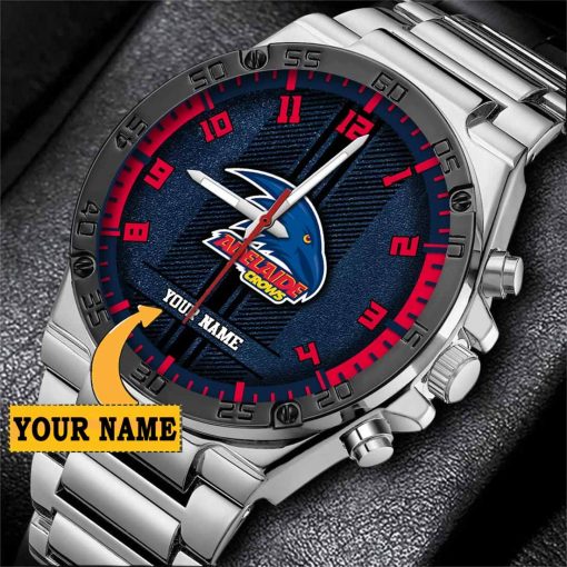 AFL Adelaide Crows Custom Name Special Edition SteelStorm Watch