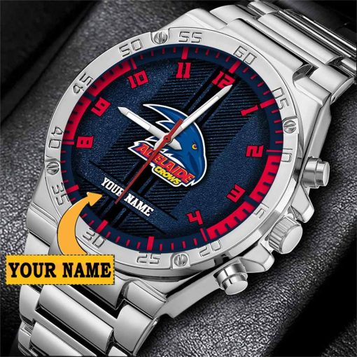 AFL Adelaide Crows Custom Name Special Edition SteelStorm Watch